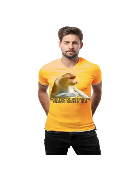 Koszulka z Nadrukiem Janusz Wrejszta Prejszta Numa Jej