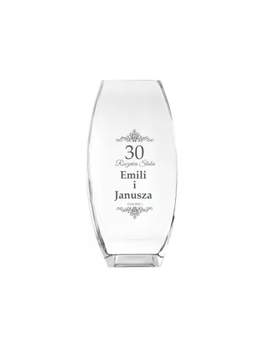 Wazon Grawer Prezent Rocznicę Ślubu 10 15 30 z Grawerem