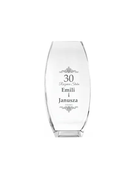 Wazon Grawer Prezent Rocznicę Ślubu 10 15 30 z Grawerem