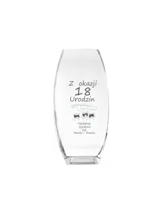 Wazon Grawer Prezent Urodziny 18 Osiemnastkę z Grawerem