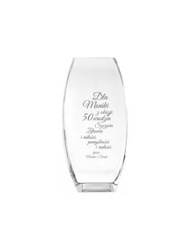 Wazon Grawer Prezent Urodziny 30 40 50 60 70 z Grawerem