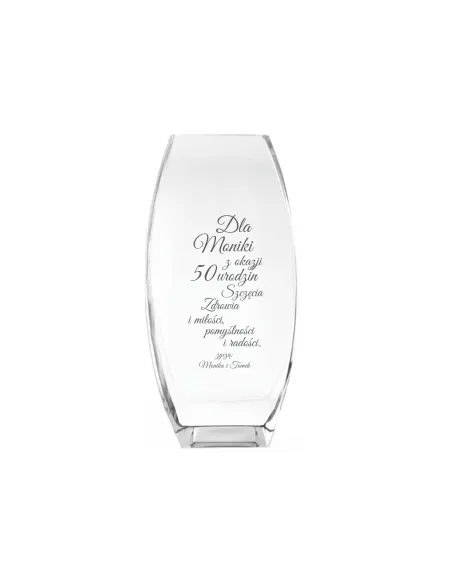 Wazon Grawer Prezent Urodziny 30 40 50 60 70 z Grawerem