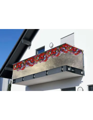 Osłona Balkonowa Kwaty Duzo Wzorów Wymiar Hit z Nadrukiem