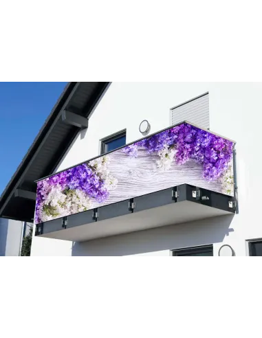 Osłona Balkonowa na Balkon – Surfinie Siatkę Kwiaty