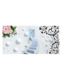 Osłona Balkonowa na Balkon – Kwiaty Kule Schody Reklamowy