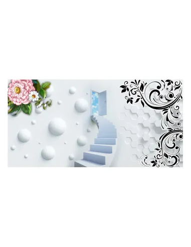 Osłona Balkonowa na Balkon – Kwiaty Kule Schody Reklamowy