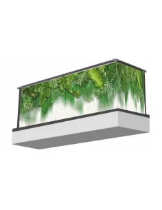 Osłona Balkonowa Zieleń Motywy Roślinne Liście z Nadrukiem