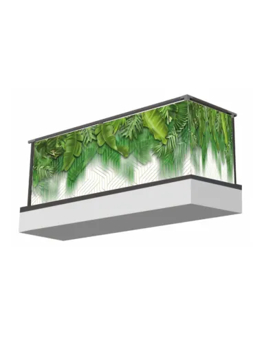 Osłona Balkonowa Zieleń Motywy Roślinne Liście z Nadrukiem