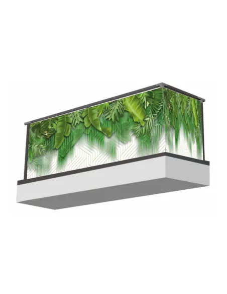 Osłona Balkonowa Zieleń Motywy Roślinne Liście z Nadrukiem