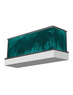 Osłona na Balkon Turkus – Motyw Liści Ochronna Tanio