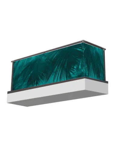 Osłona na Balkon Turkus – Motyw Liści Ochronna Tanio