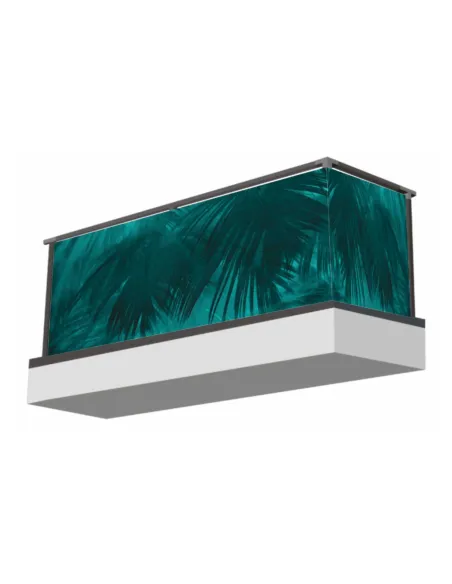 Osłona na Balkon Turkus – Motyw Liści Ochronna Tanio