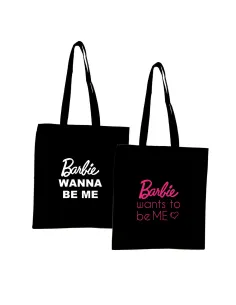 Torba z Nadrukiem Napis Prezent Barbie z Projektem