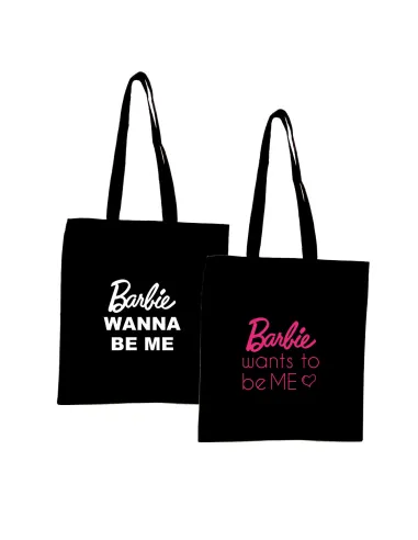 Torba z Nadrukiem Napis Prezent Barbie z Projektem