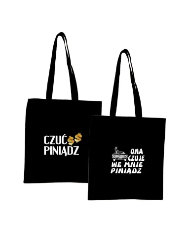 Torba z Imieniem Napis Prezent Czuć Piniądz na Zamówienie