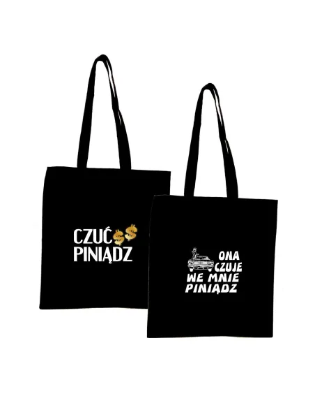 Torba z Imieniem Napis Prezent Czuć Piniądz na Zamówienie