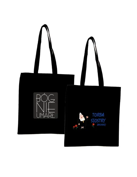 Torba z Nadrukiem Napis Prezent Bóg Nie Umarł na Zamówienie