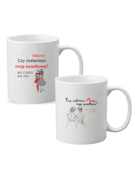 Kubek – Prośba Świadkowanie Świadkowej Nadrukiem Prezent
