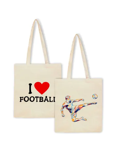 Eko Torba z Nadrukiem Prezent dla Chłopaka Piłkarz