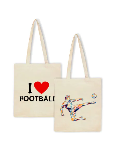 Eko Torba z Nadrukiem Prezent dla Chłopaka Piłkarz