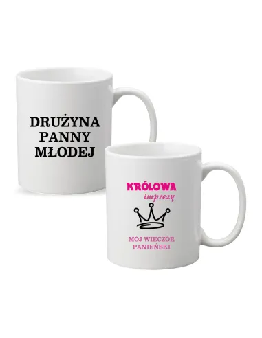 Kubek z Nadrukiem Napis Prezent na Wieczór Panieński