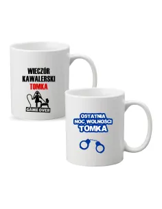 Kubek Imieniem Napis Wieczór Kawalerski Prezent z Nadrukiem