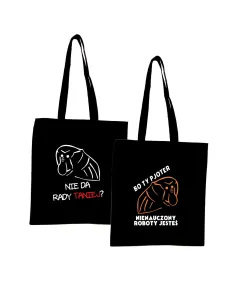 Eko Torba Janusz Nosacz Nadrukiem Napis Bo Ty Pjoter