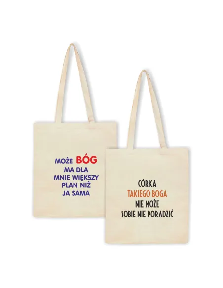 Eko Torba z Nadrukiem Napis Prezent dla Córki na Prezent