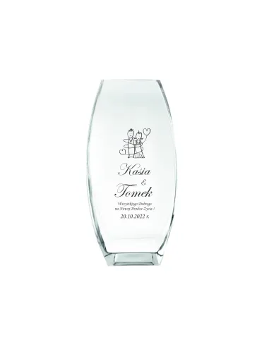 Wazon Grawer Ślub Prezent Wesele Jubileusz z Grawerem