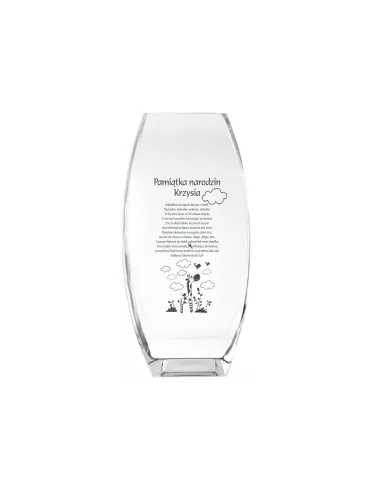Wazon z Grawerem na Prezent Pamiątka Narodzin Pępkowe