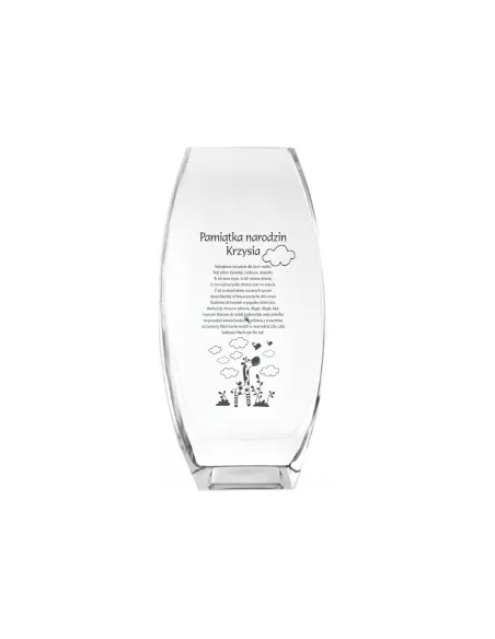 Wazon z Grawerem na Prezent Pamiątka Narodzin Pępkowe