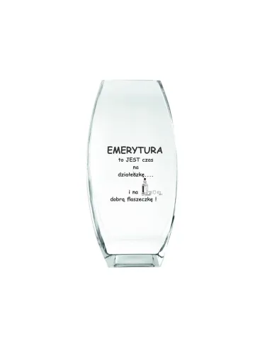 Wazon Grawer Prezent Podziękowanie Emeryta z Grawerem