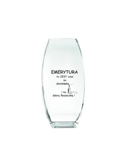 Wazon Grawer Prezent Podziękowanie Emeryta z Grawerem