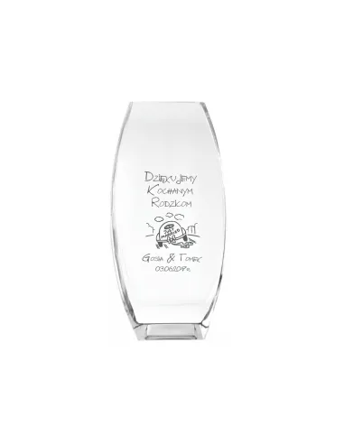 Wazon Grawer dla Rodziców Prezent Podziękowanie z Grawerem