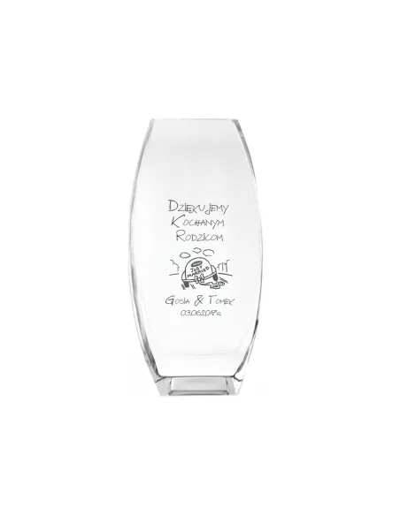 Wazon Grawer dla Rodziców Prezent Podziękowanie z Grawerem