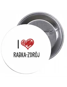 Przypinki Buttony Love Rabka Zdrój Znaczki Badziki