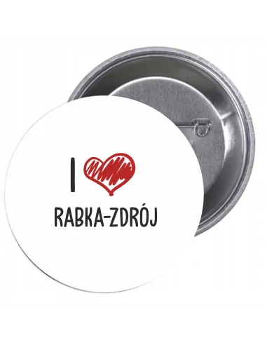 Przypinki Buttony Love Rabka Zdrój Znaczki Badziki
