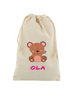 Worek z Nadrukiem Miś Personalizowany Imię na Zamówienie