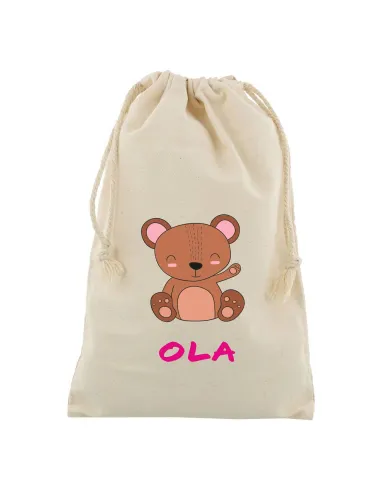 Worek z Nadrukiem Miś Personalizowany Imię na Zamówienie