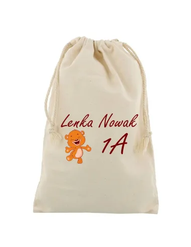 Worek z Nadrukiem Imię Personalizowany Nazwisko Klasa