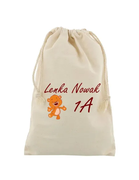 Worek z Nadrukiem Imię Personalizowany Nazwisko Klasa