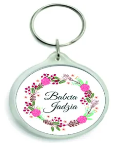 Brelok do Kluczy z Nadrukiem Prezent Dzień Babci Dziadka