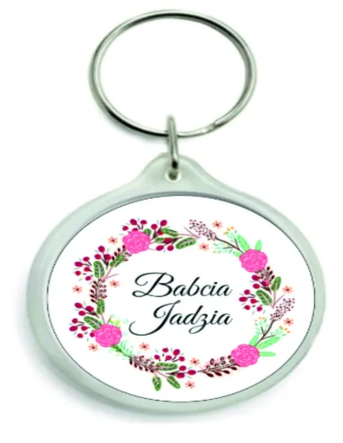 Brelok do Kluczy z Nadrukiem Prezent Dzień Babci Dziadka