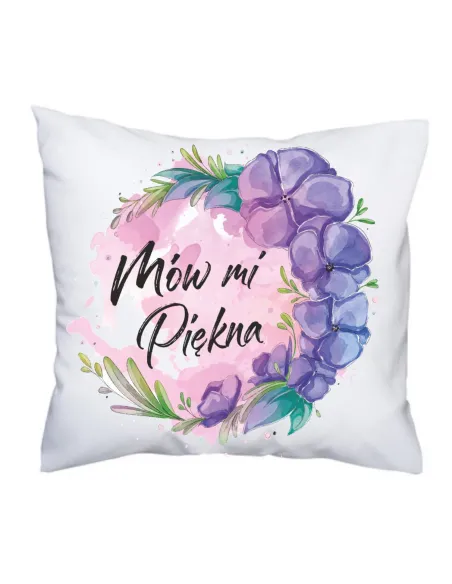 Poduszka z Nadrukiem Personalizowany Mów Mi Piękna