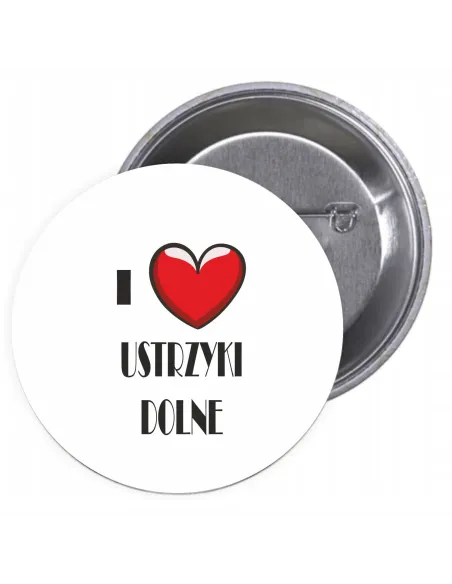 Przypinki Buttony Love Ustrzyki Dolne Znaczki Badziki