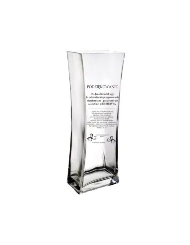 Wazon Podziękowanie Prezent Emeryta Pracownika z Grawerem