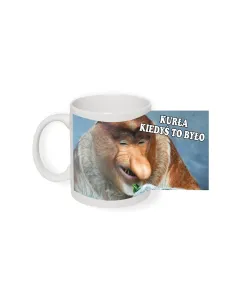 Kubek z Nadrukiem Janusz Nosacz Śmieszny Kurła Kiedyś To