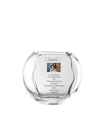 Wazon Nadrukiem Ślub Prezent Wesele Zdjęciem z Nadrukiem