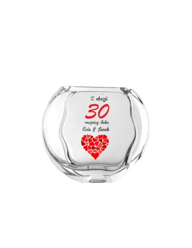 Wazon Nadrukiem Ślub Prezent Rocznicę Ślubu z Nadrukiem