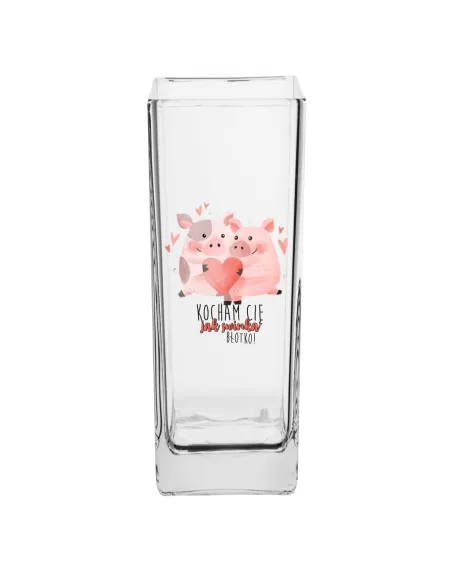 Wazon z Nadrukiem Prezent dla Par Zakochanych na Prezent